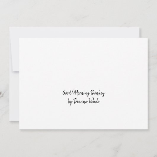 Esel Dankeskarte (Rückseite)