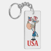 Esel der Demokraten mit dem usa Schlüsselanhänger (Vorderseite links)