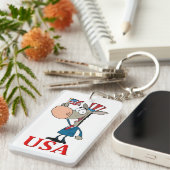 Esel der Demokraten mit dem usa Schlüsselanhänger (Vorderseite rechts)