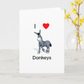 Esel der Liebe I Karte (Gelbe Blume)