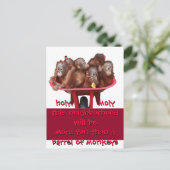 Esel des Affenspiels Ankündigungspostkarte (Stehend Vorderseite)