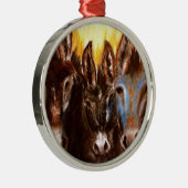 Esel des BLM Silbernes Ornament (Rechts)