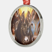 Esel des BLM Silbernes Ornament (Links)