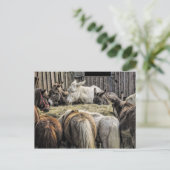 Esel des runden Tisches Postkarte (Stehend Vorderseite)