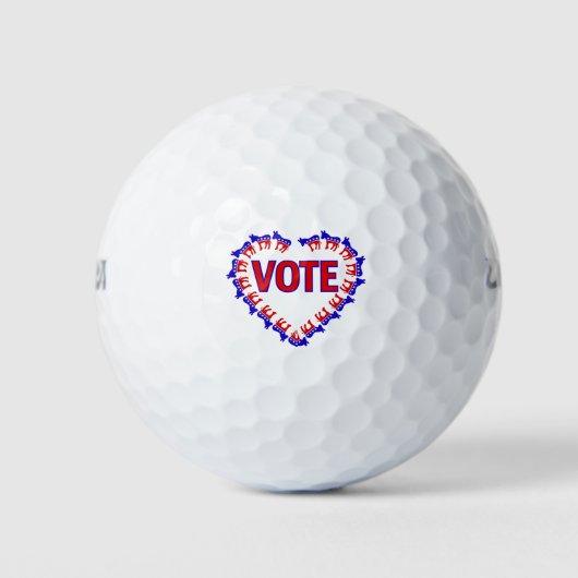 Esel des Wahldemokratin Golfball (Vorderseite)