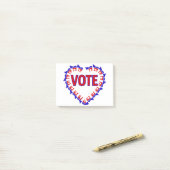 Esel des Wahldemokratin Post-it Klebezettel (Auf Schreibtisch)