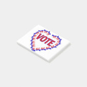 Esel des Wahldemokratin Post-it Klebezettel (angewinkelt)