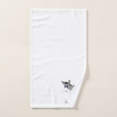 Esel Design Monogramm Badhandtuch Set (Handtuch)