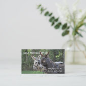 Esel, die in Geschirr gefahren werden Visitenkarte (Stehend Vorderseite)