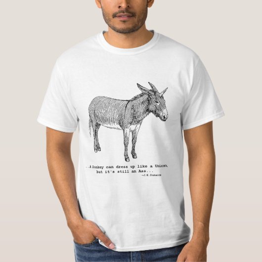 Esel-Einhorn T-Shirt (Vorderseite)