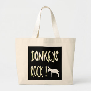 Esel-Felsen! Taschen-Tasche Jumbo Stoffbeutel