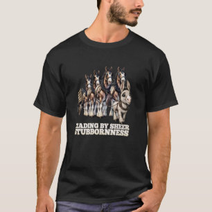 Esel führt Clydesdale-Pferde durch seine Sturheit T-Shirt