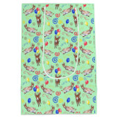 Esel Geburtstags Geschenktüte in Grün (Rückseite)