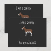 Esel Humor Postkarte (Vorne/Hinten)