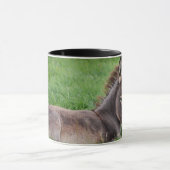 Esel im Gras Tasse (Zentrum)