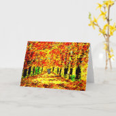 Esel im Herbst Karte (Gelbe Blume)