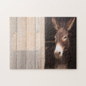 Esel im Stable | Landtiere Puzzle (Horizontal)