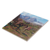 Esel in den Pyrenäen (Rosa Bonheur) Fliese (Seite)