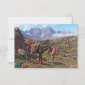 Esel in den Pyrenäen (Rosa Bonheur) Karte (Vorderseite)