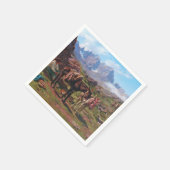 Esel in den Pyrenäen (Rosa Bonheur) Serviette (Ecke)