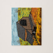 Esel in der Scheune Puzzle (Vertikal)