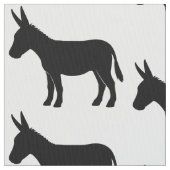 Esel in der Silhouette Stoff (Nahaufnahme)