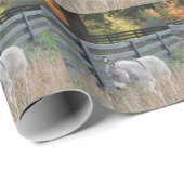 Esel in einem Herbstfeld Geschenkpapier (Rolleneckpunkt)