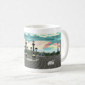 Esel in Paris Kaffeetasse (VorderseiteRechts)