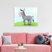 Esel Leinwanddruck (Insitu (Wohnzimmer))