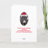 "Esel machen großartige Santas!"-Karte Karte (Rückseite)