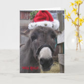 "Esel machen großartige Santas!"-Karte Karte (Gelbe Blume)