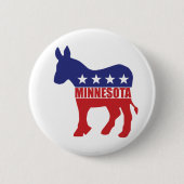 Esel Minnesotas Demokrat Button (Vorderseite)