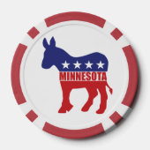 Esel Minnesotas Demokrat Pokerchips (Rückseite)