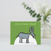 Esel - mit eigenen Worten! Postkarte (Stehend Vorderseite)