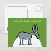 Esel - mit eigenen Worten! Postkarte (Vorne/Hinten)