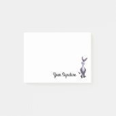 Esel mit Personized Post-It Klebezettel (Vorderseite)