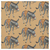 Esel mit Sattel Stoff (Muster)