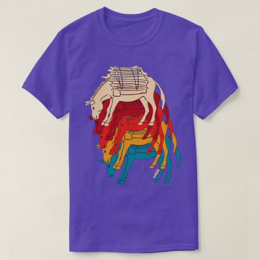 Esel mit Wald T-Shirt (Design vorne)
