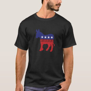 Esel Nebraska Demokrat T-Shirt