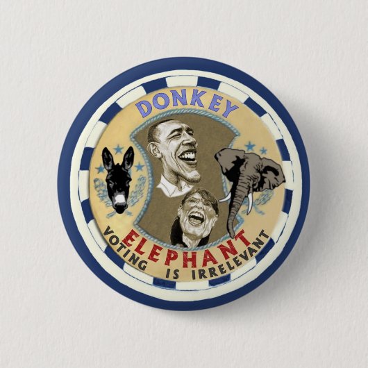 Esel oder Elephant Button (Vorderseite)