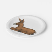 Esel-PapierTeller Pappteller (Schrägansicht)