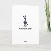 Esel-Party-Mitte Karte (Rückseite)