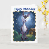 Esel-Party-Mitte Karte (Gelbe Blume)