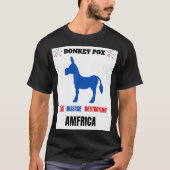 Esel-Pocken Amfrica-Quole Esel-Pocken-Bekleidung c T-Shirt (Vorderseite)
