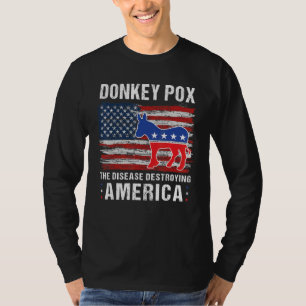 Esel Pocken Die Krankheit, die Amerika Retro US ze T-Shirt