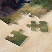 Esel-Porträt-Puzzlespiel Puzzle (Seite)