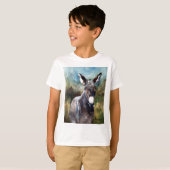 Esel-Porträt T-Shirt (Vorne ganz)
