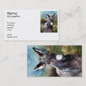 Esel-Porträt Visitenkarte (Vorne/Hinten)