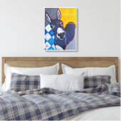 Esel Punch Gemälde von Alfred Fox Leinwanddruck (Insitu (Schlafzimmer))