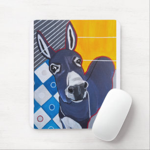 Esel Punch Gemälde von Alfred Fox Mousepad